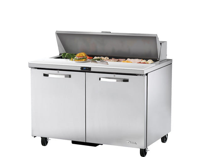 Scratch and dent and mature stock food prep tables